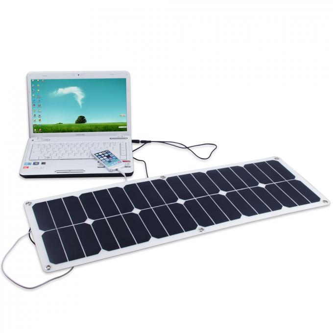 PET Laminated 40W Flexible Solar Panels For Laptop Charging 0