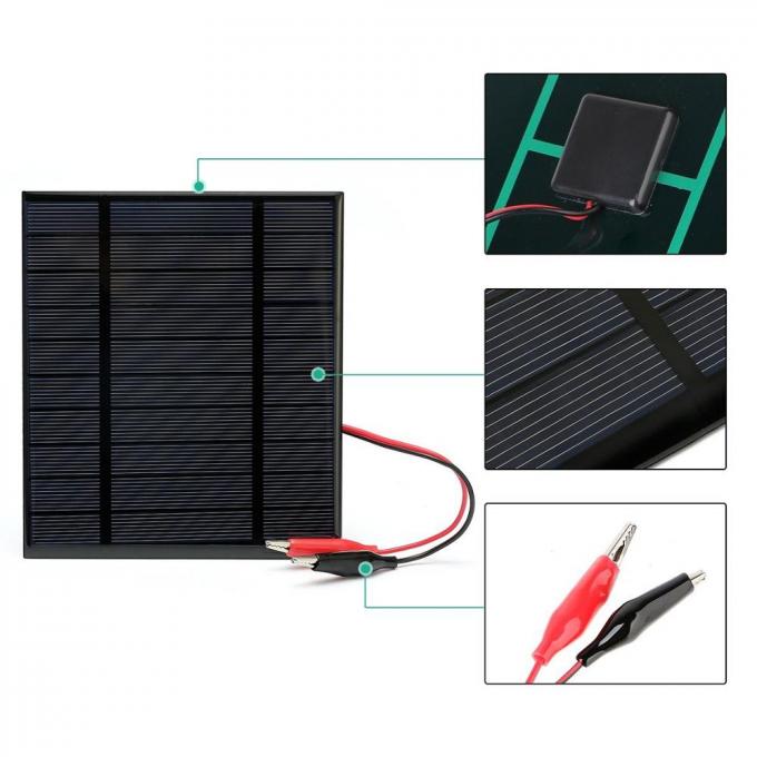 1W 2W 3W 1V 2V 3V 5V Epoxy Resin PET Mini Solar Panels 4